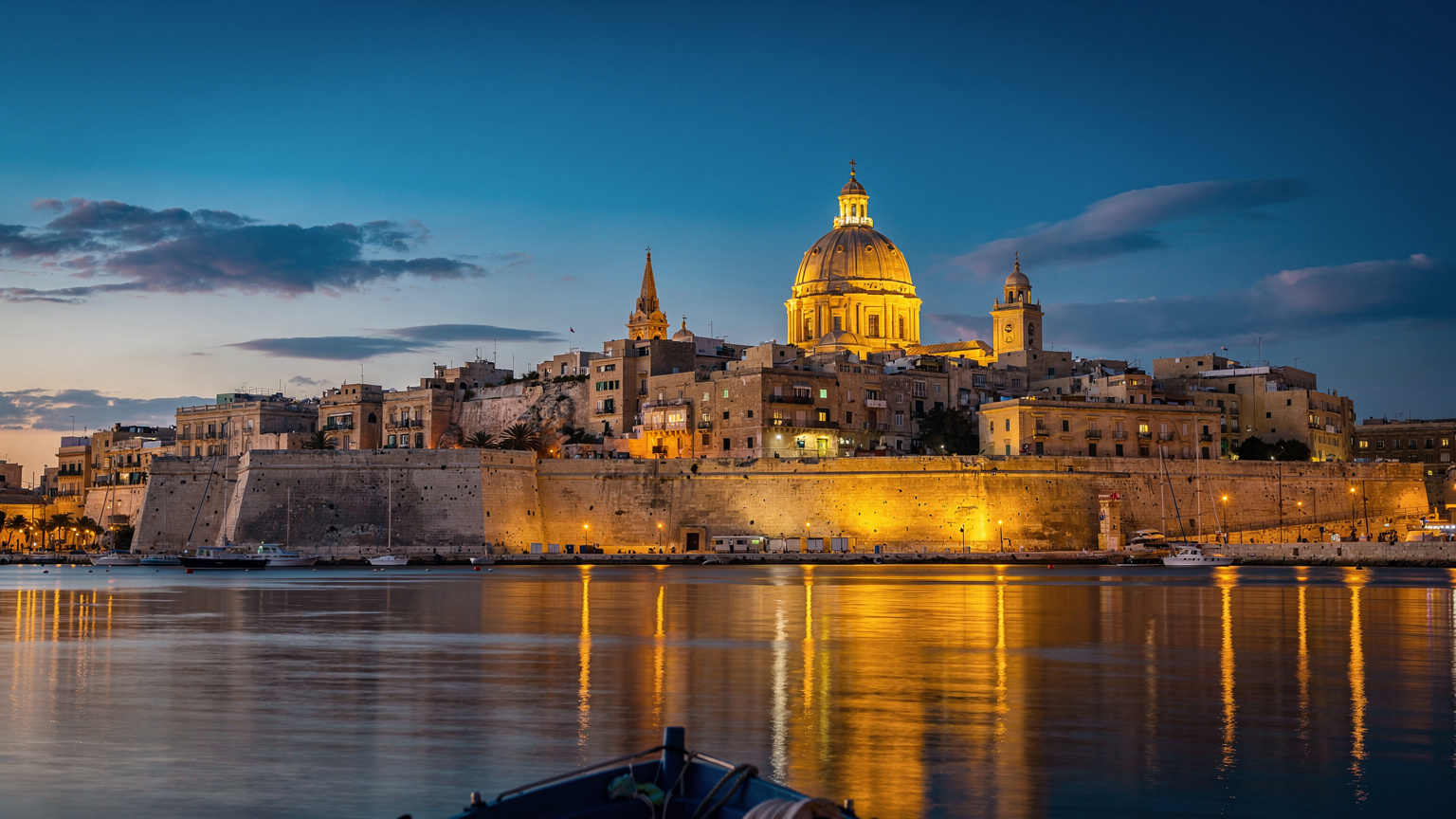 Valletta vom Grand Harbour